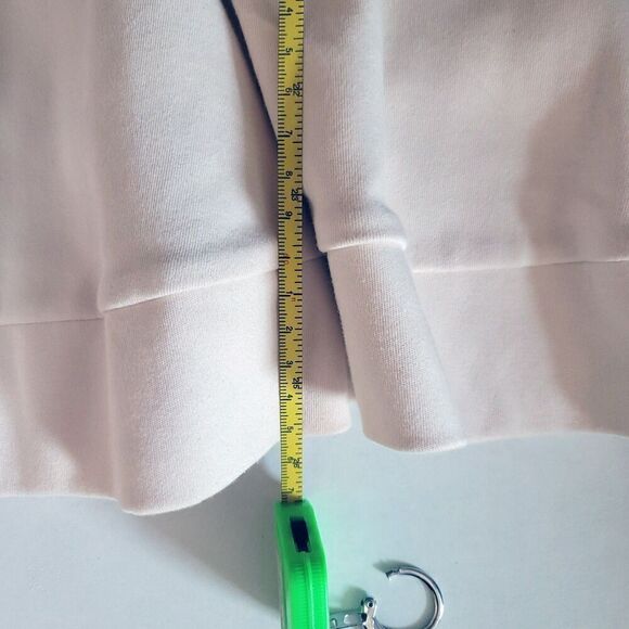 H&M Peplum Short Sleeve Cream Blush Top Size 4 - Picture 8 of 8